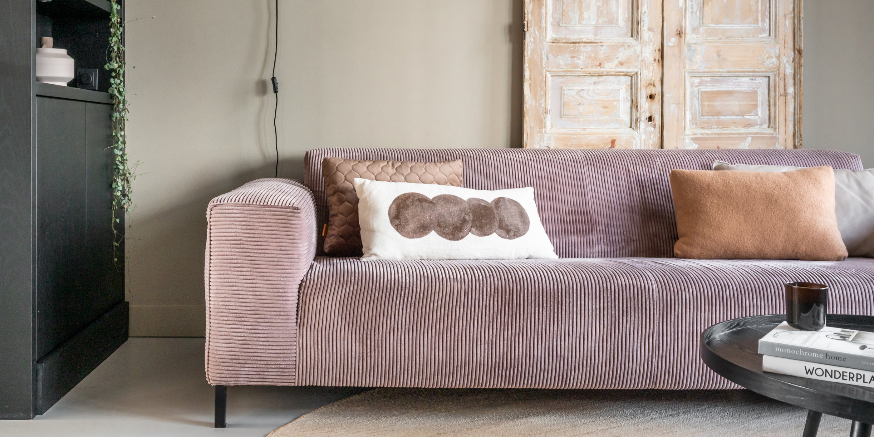 Bank Remus By SIDDE - rechte bank ribstof - kleur in huis Bank Remus By SIDDE - rechte bank ribstof - kleur in huis